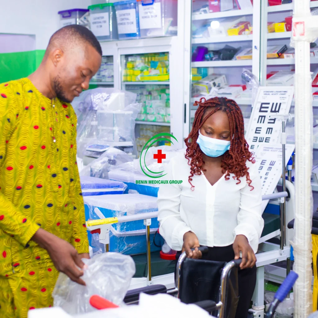 Vente d'équipements orthopédiques à Bénin Médicaux Group, BMG, Cotonou Bénin..