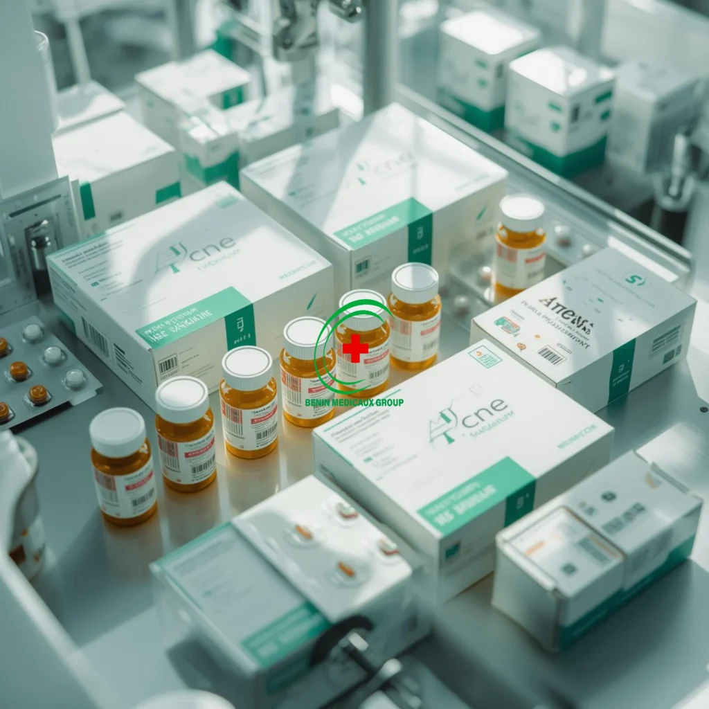 Vente d'emballages de produits pharmaceutiques a Bénin Médicaux Group, BMG, Cotonou, Parakou, Bénin, Afrique