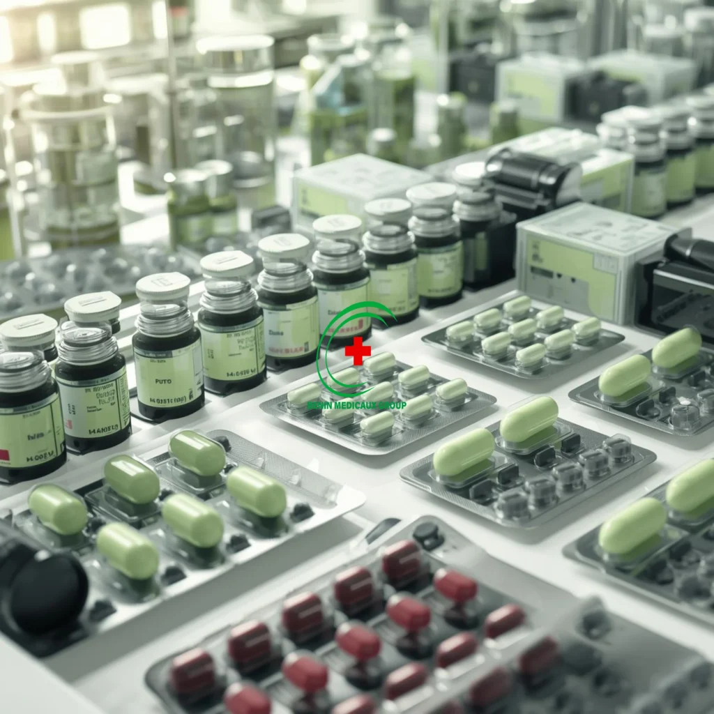 Vente d’emballages de produits pharmaceutiques a Bénin Médicaux Group, BMG, Cotonou, Parakou, Bénin, Afrique.